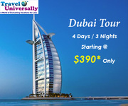 3N/4D Dubai Tour Package at Just Dollar 390 Book Now Hurry!